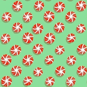 Holiday Mints - Sweet Christmas treats in bright red and green pattern