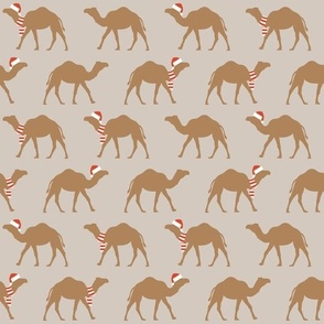 Christmas Camels - beige - LAD23