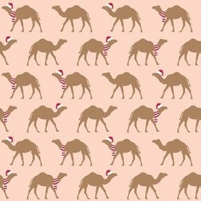 (small scale) Christmas Camels - pink - LAD23