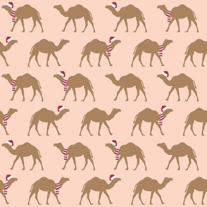 Christmas Camels - pink - LAD23