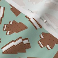 Christmas Tree IceCream Sandwich - mint - LAD23