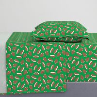 Christmas Tree IceCream Sandwich - holiday green - LAD23