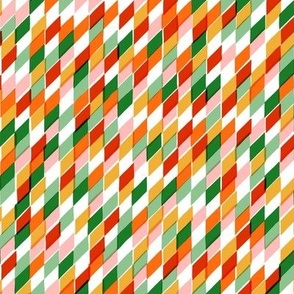 Shimmer - Bright and bold geometric Christmas repeat pattern in multicolor