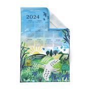 2024 Calendar Waking up with the birds
