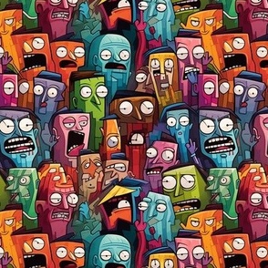 cartoon zombies