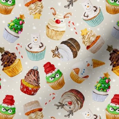 Christmas Cupcakes / Greige