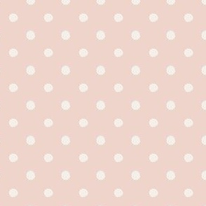 Christmas cookie pink polka dot 1x1