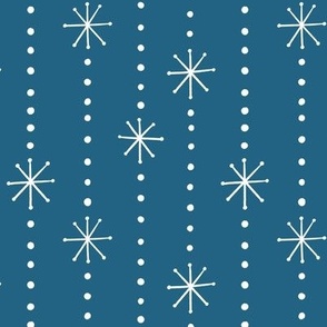 Winter Snowflakes | MED Scale | Blue, White