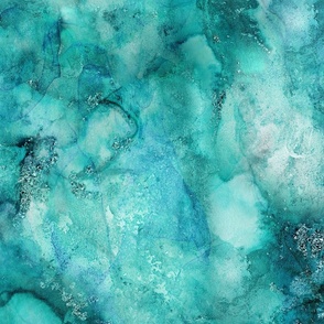 Ethereal Abstraction Abstract Art Texture Turquoise Mint