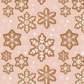 Christmas snowflake cookies 4x4