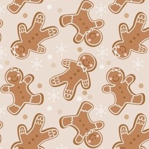 Gingerbread boy and girl cookies 4x4. 