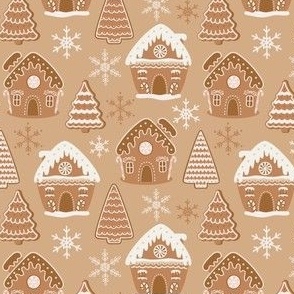 Gingerbread house cookies 4x4