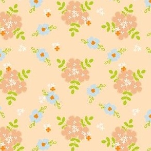 Floral peach