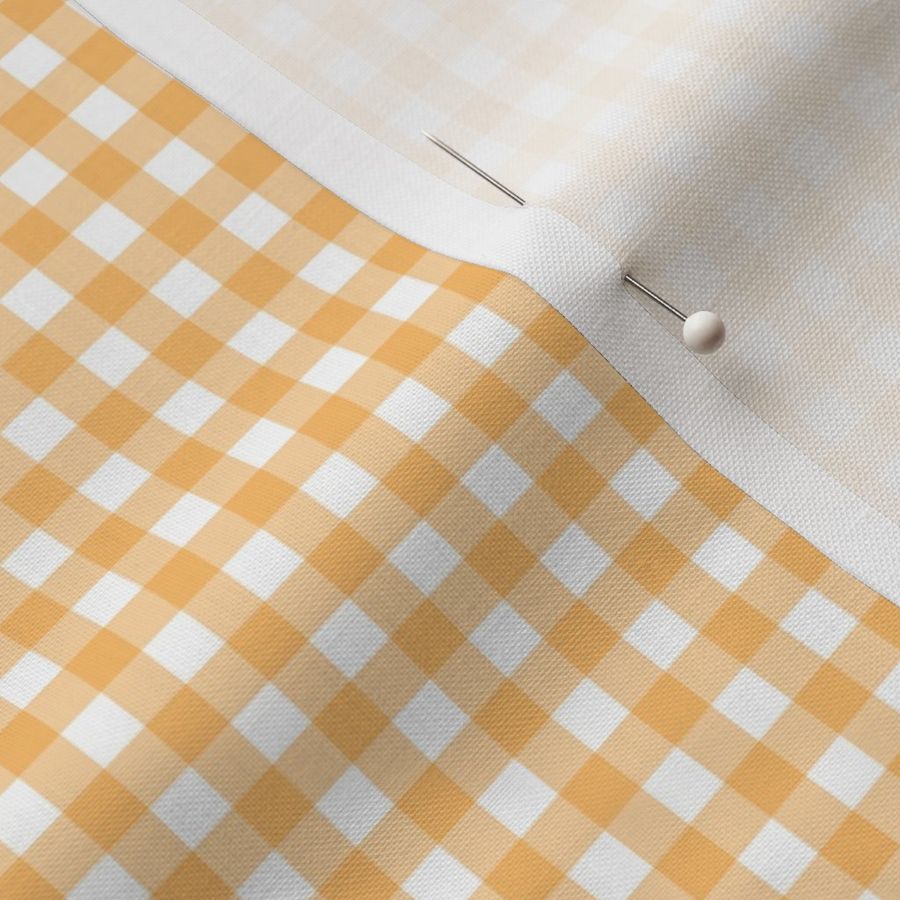 Orange Gingham XS (1/4")