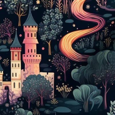Unicorn Castle Enchanted Forest_Mystic Pink