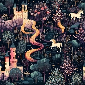 Unicorn Castle Enchanted Forest_Mystic Pink