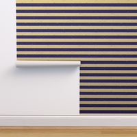 Cobalt Blue and White Splattered Paint Horizontal Cabana Tent Stripe