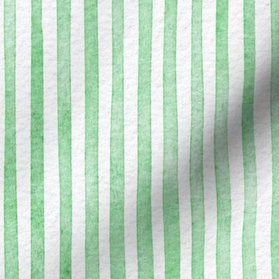 watercolor grass green stripe - grass color - botanical green stripe wallpaper