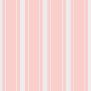 Pink and White Vertical Stripes