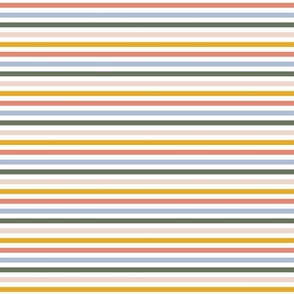 thin horizontal stripes - earthy rainbow colors
