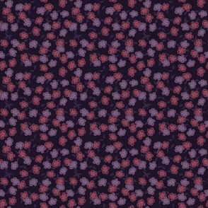 buttercup-ditsy-floral-deep red and maroon on black