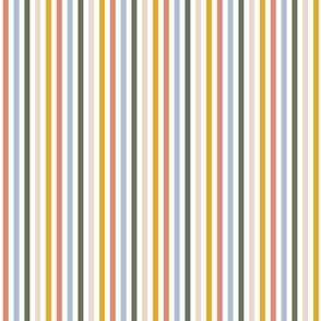 thin vertical stripes - earthy rainbow colors