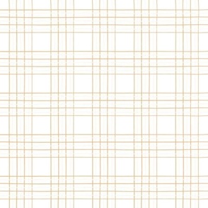 Gold and Cream Stripe Gingham