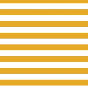 broad horizontal stripes -sunshine yellow and white