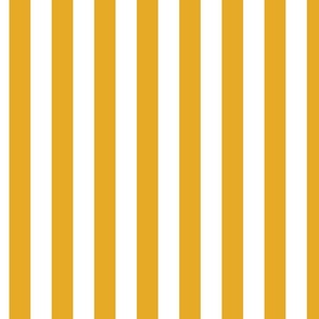 broad vertical stripes -sunshine yellow and white