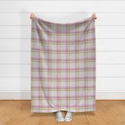 Simple Plaid Pink/Green - Twill Weave Large