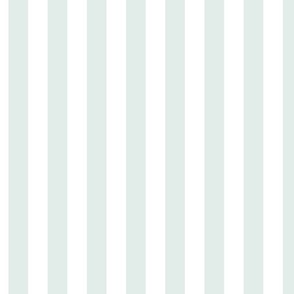 broad vertical stripes - mint green and white