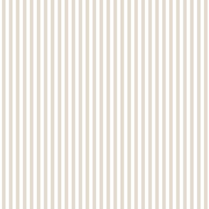 thin vertical stripes -beige and white