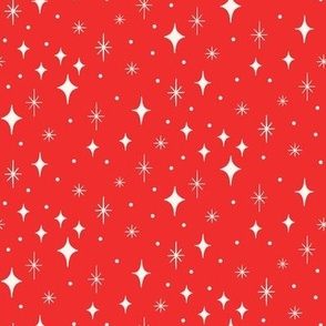 Christmas Star on Red