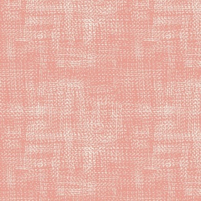 weaving linen rose pink and cream