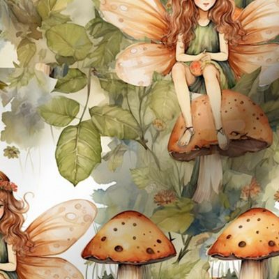 Woodland Mushroom Fairies