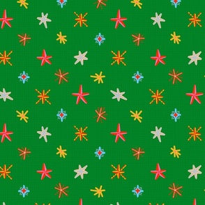 Stars (Mid Size) - Bright holiday starts in playful colours