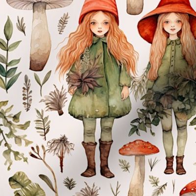 Mushroom Ladies In The Witches' Woods
