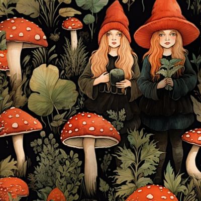 Mushroom Witches Woodland