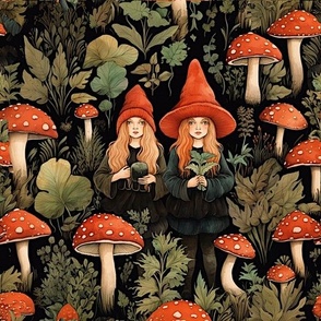 Mushroom Witches Woodland