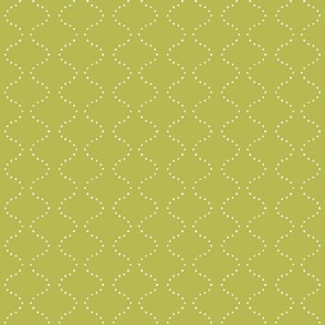 Flowing Dots - Lime Green (Medium Scale)
