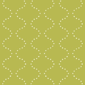 Flowing Dots - Lime Green (Large Scale)
