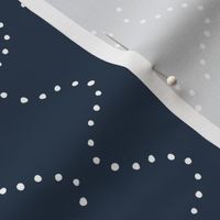 Flowing Dots - Navy Blue (Medium Scale)