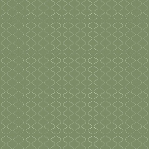 Flowing Dots - Sage Green (Small Scale)