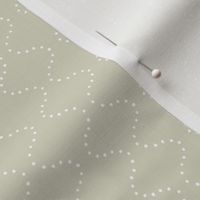 Flowing Dots - Linen (Small Scale)
