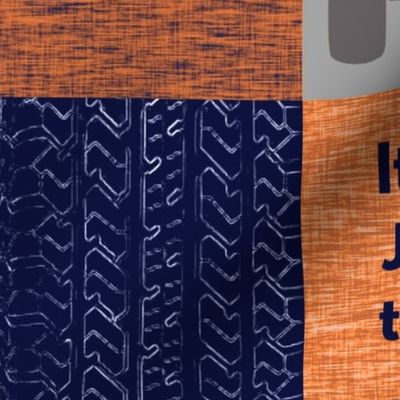 Jeep Thing - navy, orange, grey, white