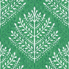 Emerald Eloise Garden Leaves Textured Large Scale