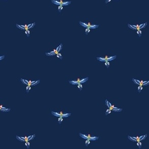 Eastern Rosella Parrots in Flight, small