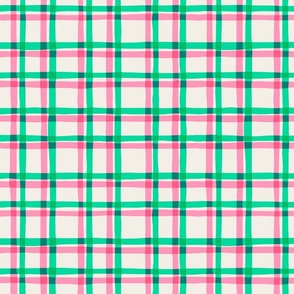 Candy Plaid - Medium - Candy Cane