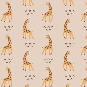 Sm Safari Giraffes - warm sand