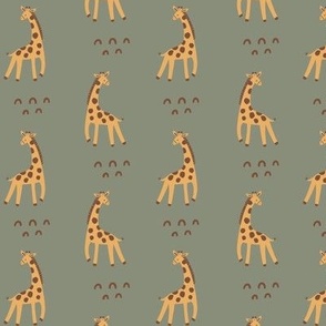 sm Safari Giraffes - Green